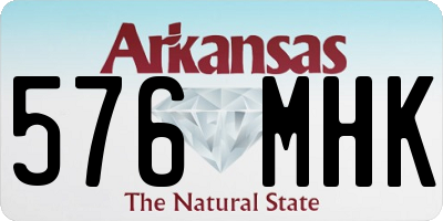 AR license plate 576MHK