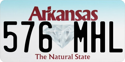 AR license plate 576MHL