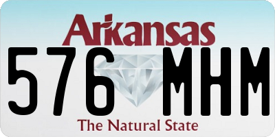 AR license plate 576MHM