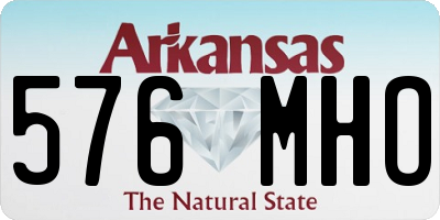 AR license plate 576MHO