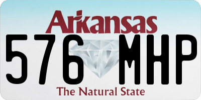 AR license plate 576MHP