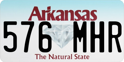 AR license plate 576MHR