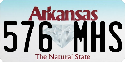 AR license plate 576MHS