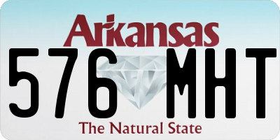 AR license plate 576MHT