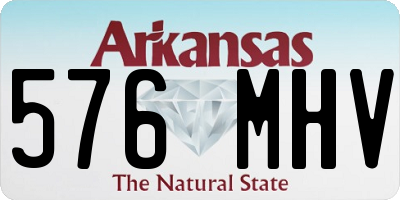 AR license plate 576MHV