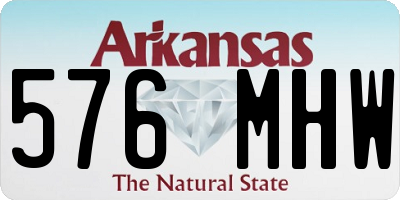 AR license plate 576MHW