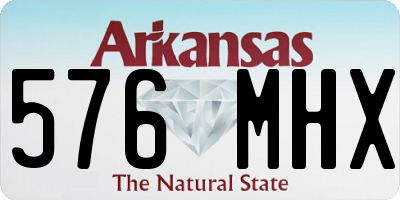 AR license plate 576MHX