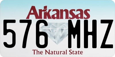 AR license plate 576MHZ