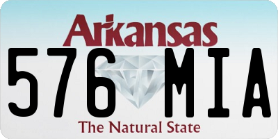 AR license plate 576MIA