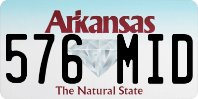 AR license plate 576MID