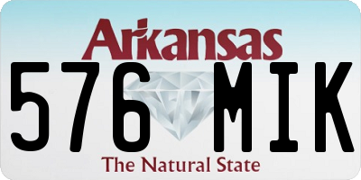 AR license plate 576MIK