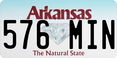 AR license plate 576MIN
