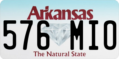 AR license plate 576MIO