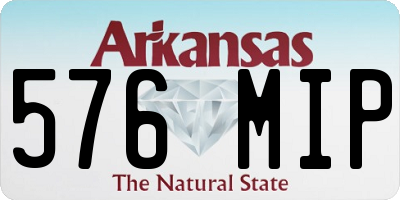 AR license plate 576MIP