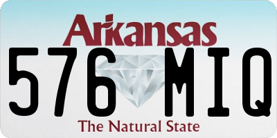 AR license plate 576MIQ
