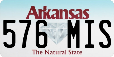 AR license plate 576MIS