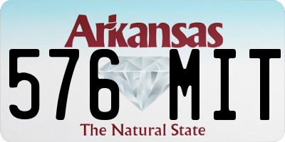AR license plate 576MIT