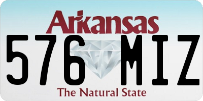 AR license plate 576MIZ