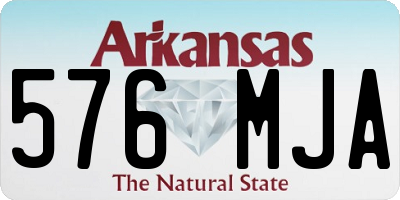 AR license plate 576MJA