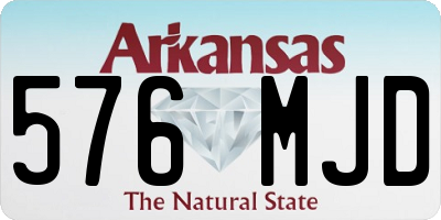 AR license plate 576MJD