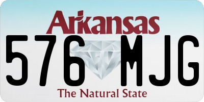 AR license plate 576MJG