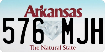 AR license plate 576MJH