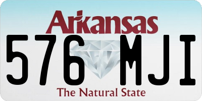 AR license plate 576MJI