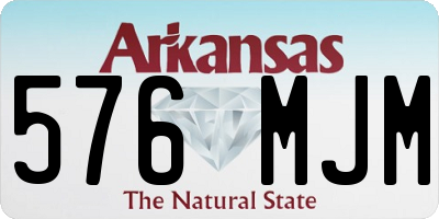 AR license plate 576MJM