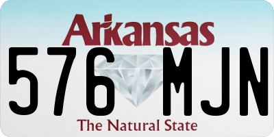 AR license plate 576MJN