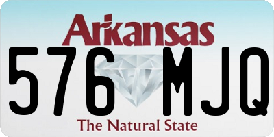AR license plate 576MJQ