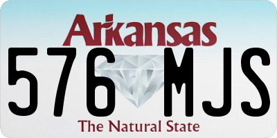 AR license plate 576MJS