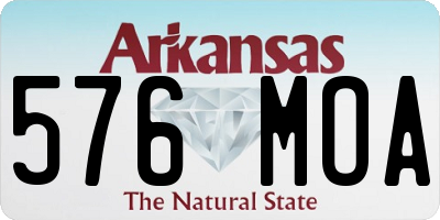AR license plate 576MOA