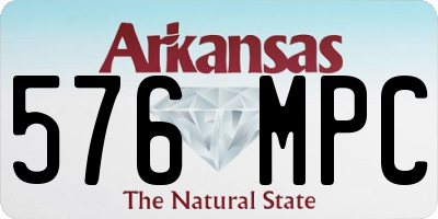 AR license plate 576MPC