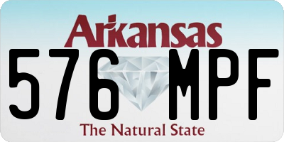 AR license plate 576MPF