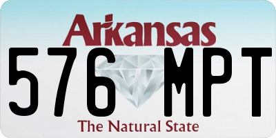 AR license plate 576MPT