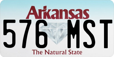 AR license plate 576MST
