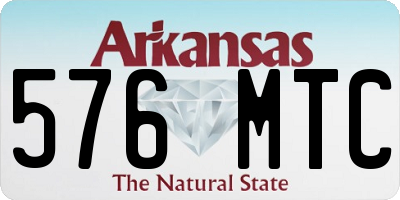 AR license plate 576MTC