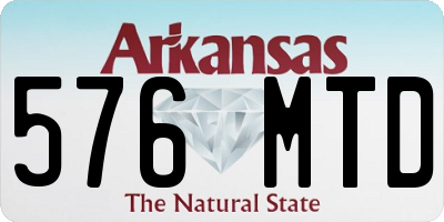 AR license plate 576MTD