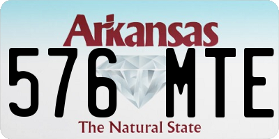 AR license plate 576MTE