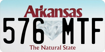 AR license plate 576MTF