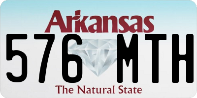 AR license plate 576MTH