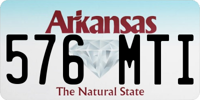 AR license plate 576MTI