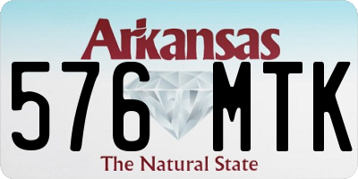 AR license plate 576MTK