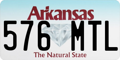 AR license plate 576MTL
