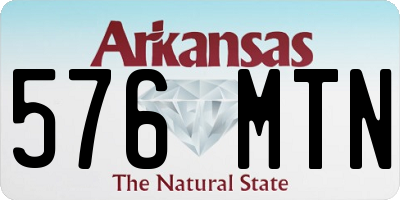AR license plate 576MTN