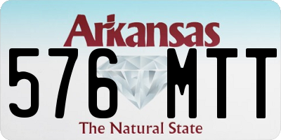 AR license plate 576MTT