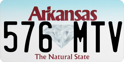 AR license plate 576MTV
