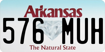 AR license plate 576MUH