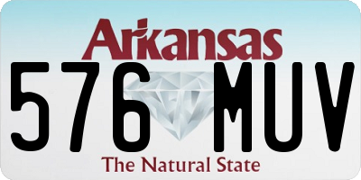 AR license plate 576MUV