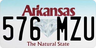 AR license plate 576MZU